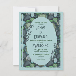 Carte Postale Cailloux d'eau - Faire-part de mariage