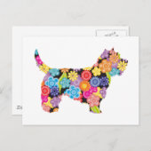 Carte Postale Cairn Terrier (Devant / Derrière)