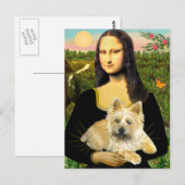 Carte Postale Cairn Terrier 23 - Mona Lisa (Devant / Derrière)