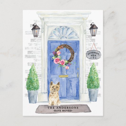 Carte postale Cairn Terrier Moving Faire-part (Devant)