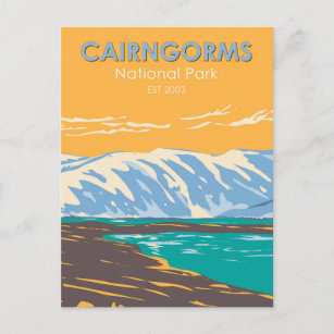 Carte Postale Cairngorges National Park Scotland Loch Etchachan