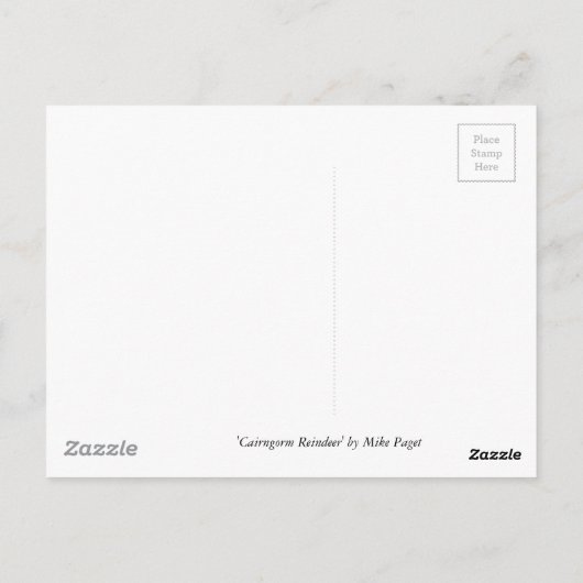 Carte postale Cairngorm Reindeer (Dos)