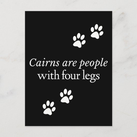 Carte Postale Cairns Fun Dogs sont des gens avec quatre pattes (Devant)