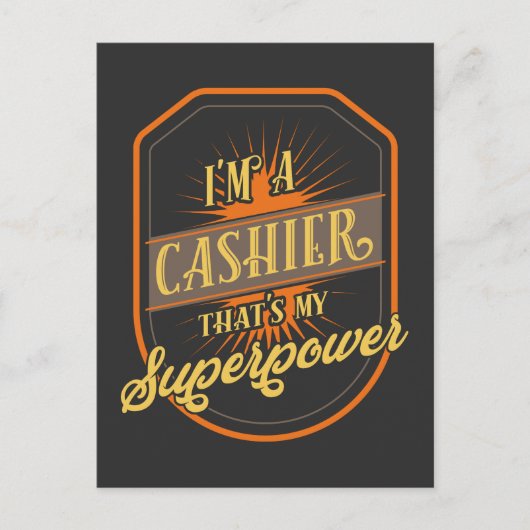Carte Postale Caissier (Devant)