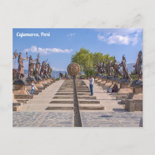 Carte Postale Cajamarca, Pérou, Alameda de los Incas (Devant)