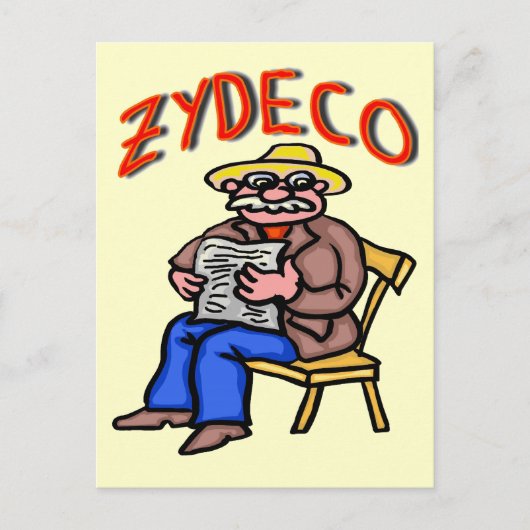 Carte Postale Cajun Zydeco (Devant)