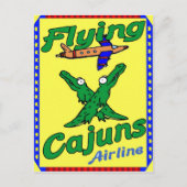 Carte Postale Cajuns volants (Devant)