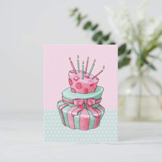 Carte postale Cake Celebration (Debout devant)