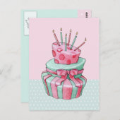 Carte postale Cake Celebration (Devant / Derrière)