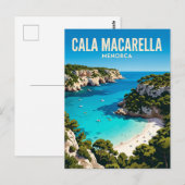 Carte Postale Cala Macarella Espagne (Devant / Derrière)