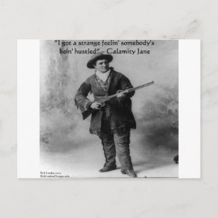 Carte Postale Calamity Jane Humour Citation Cadeaux Tee - shirts