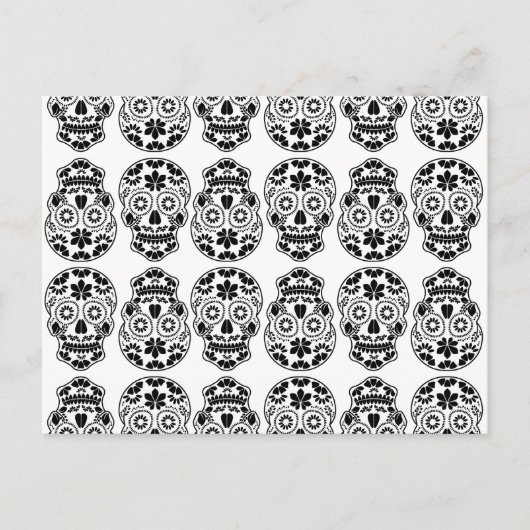 Carte Postale Calavera sugar skull candy_floral mexican calavera (Devant)