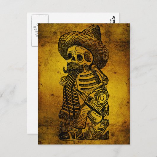 Carte Postale Calaveras from the Heap par José Guadalupe Posada (Devant / Derrière)