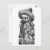 Carte Postale Calaveras from the Heap par José Guadalupe Posada (Devant / Derrière)