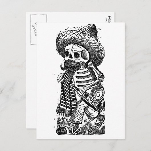 Carte Postale Calaveras from the Heap par José Guadalupe Posada (Devant / Derrière)