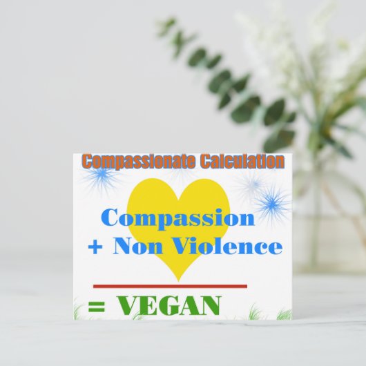 Carte Postale Calcul de compassion (Debout devant)