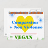Carte Postale Calcul de compassion (Devant / Derrière)