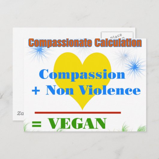 Carte Postale Calcul de compassion (Devant / Derrière)