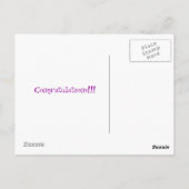 Carte postale Calculateur (Dos)