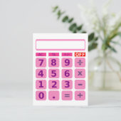 Carte postale Calculateur (Debout devant)