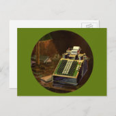 Carte Postale Calculateur comptable Comptomètre vintage (Devant / Derrière)
