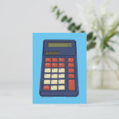 Carte Postale Calculatrice des années 80 90 Math School Nostalgi (Debout devant)