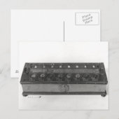 Carte Postale Calculer la machine inventée (Devant / Derrière)