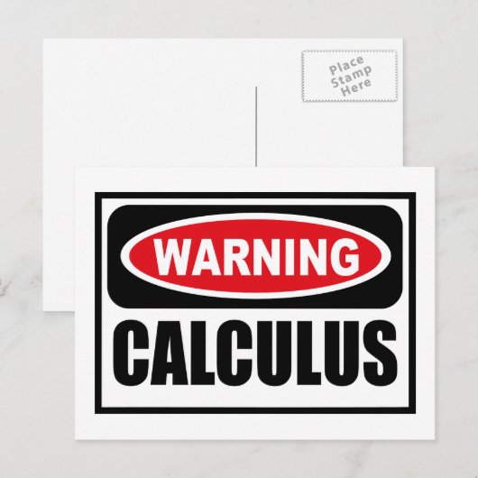 Carte postale CALCULUS (Devant / Derrière)