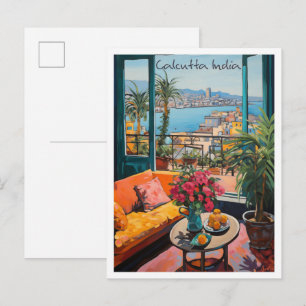 Carte Postale Calcutta Inde Voyage Esthétique