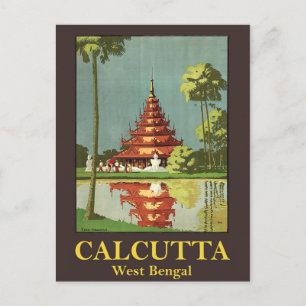 Carte Postale Calcutta, la capitale du Bengale occidental, Inde