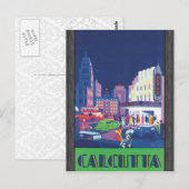 Carte Postale Calcutta, Vintage (Devant / Derrière)