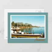 Carte Postale Cale côtière du Maine Dock II (Devant / Derrière)