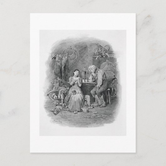 Carte Postale Caleb Plummer and his Blind daughter, from 'Charle (Devant)