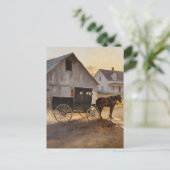 Carte Postale Calèche amish (Debout devant)