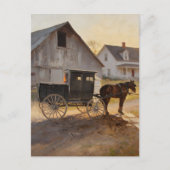 Carte Postale Calèche amish (Devant)