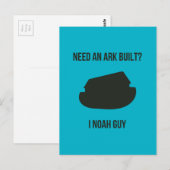 Carte Postale Calembour de chrétien de l'arche de Noé (Devant / Derrière)