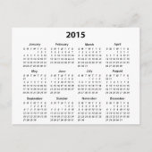 Carte Postale Calendrier 2015 (Devant)