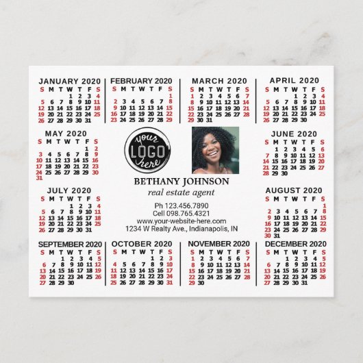 Carte Postale Calendrier 2020 (Voir la description pour la nouve (Devant)