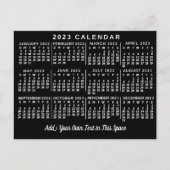 Carte Postale Calendrier 2023 (voir description pour la version (Devant)