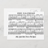 Carte Postale Calendrier 2023 (Voir la description pour la versi (Devant / Derrière)