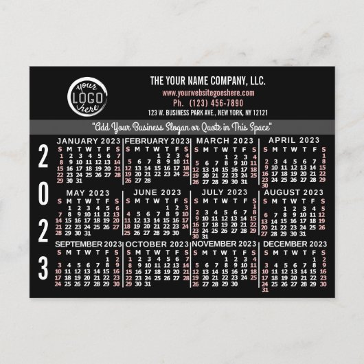 Carte Postale Calendrier 2023 (Voir la description pour la versi (Devant)