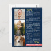 Carte Postale Calendrier 2023 (Voir la description pour la versi (Devant / Derrière)