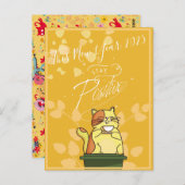 Carte postale Calendrier 2025 Cat (Devant / Derrière)