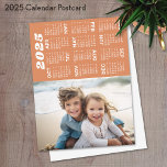 Carte Postale Calendrier 2025 - photo verticale en bas du sujet<br><div class="desc">Un calendrier 2025 moderne et basique avec votre photo verticale préférée. Utilisez une photo avec le sujet en bas 1/3 de la photo.</div>