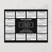 Carte Postale Calendrier 2027 avec logo Coordonnées (Devant)