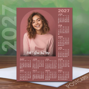 Carte Postale Calendrier 2027 avec photo - Année complète
