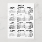 Carte Postale Calendrier à vue sur 2 ans - Minimalisme de base (Devant)