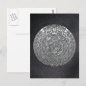 Carte Postale Calendrier Aztec Argent (Devant / Derrière)