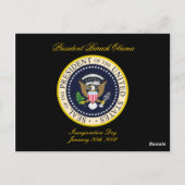 Carte Postale Calendrier Barack Obama (Dos)