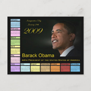 Carte Postale Calendrier Barack Obama